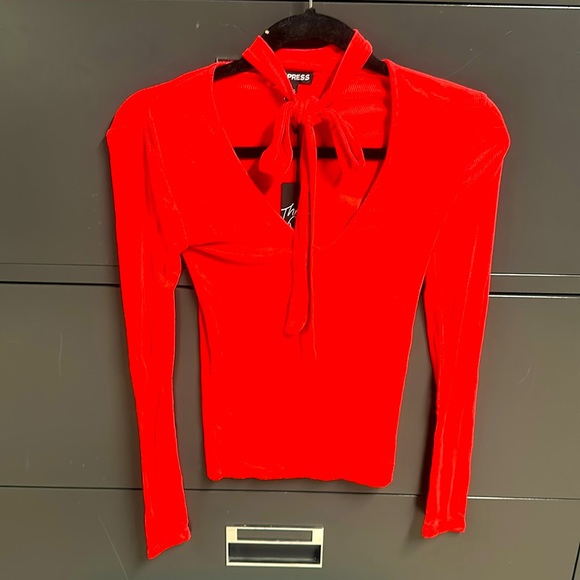 NWT express red light weight sweater xs - Picture 1 of 4